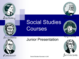 Social Studies Courses - Schaumburg High School