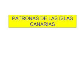 PATRONAS DE LAS ISLAS CANARIAS