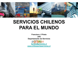 SERVICIOS CHILENOS PARA EL MUNDO