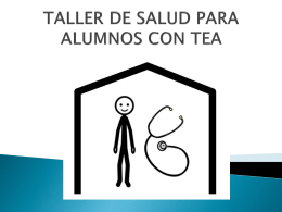TALLER DE SALUD PARA ALUMNOS CON TEA