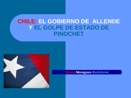 Chile: gobierno de Allende. Pinochet
