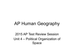 AP Human Geography - Mounds View High School