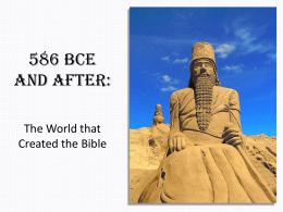 586 BCE and After: