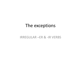 The exceptions
