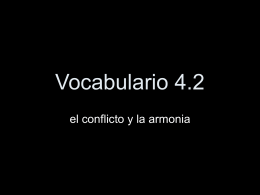 Vocabulario 4.2