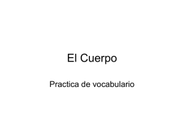 El Cuerpo - Spanish