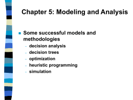 Chapter 5 Modeling and Analysis