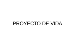 PROYECTO DE VIDA