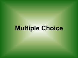 Multiple Choice