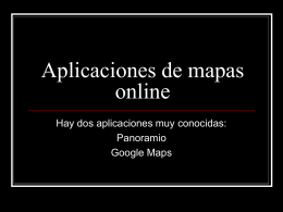 Aplicaciones de mapas online - eductic