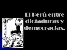 El Peru entre dictaduras y democracias.