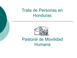 Trata de Personas en Honduras