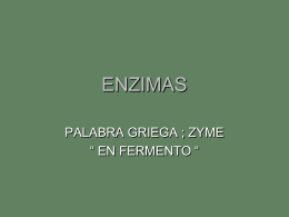 ENZIMAS - Bioquimica113's Blog | Just another WordPress