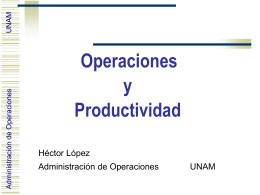 Operaciones y Productividad
