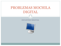 PROBLEMAS MOCHILA DIGITAL
