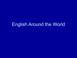 English Around the World - Personal Web Server