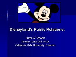 Disneyland's Public Relations: