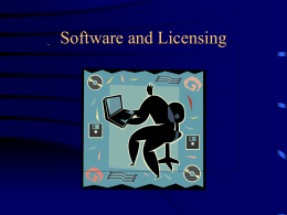Software and Licensing