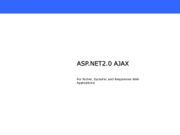ASP.NET2.0 AJAX