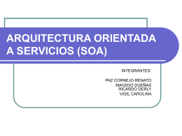 ARQUITECTURA ORIENTADA A SERVICIOS (SOA)