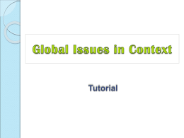 Global Issues in Context