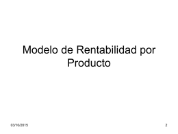 Modelo de Rentabilidad por Producto