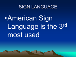 SIGN LANGUAGE - ASLPro.com Home