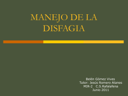 MANEJO DE DISFAGIA - Docencia Rafalafena | Articulos