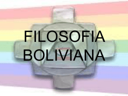 FILOSOFIA BOLIVIANA - pamelamamanimartinez