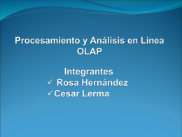 Procesamiento Y Analisis En Linea Olap