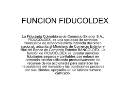 FUNCION FIDUCOLDEX