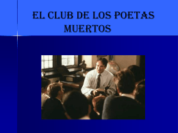 EL CLUB DE LOS POETAS MUERTOS