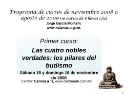 Programa de cursos de noviembre 2008 a agosto de 2009 …