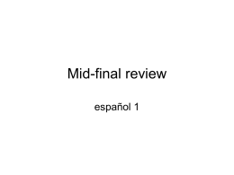 Mid-final review