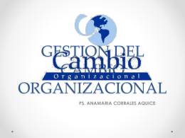 GESTION DEL CAMBIO ORGANIZACIONAL