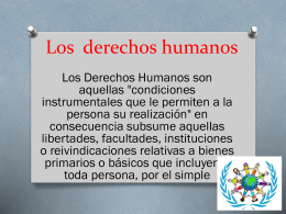Los derechos humanos