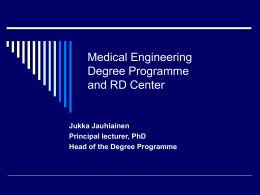 Medical Engineering at Oulu Polytechnic
