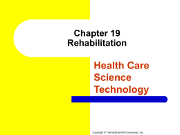 Chapter 19 Rehabilitation
