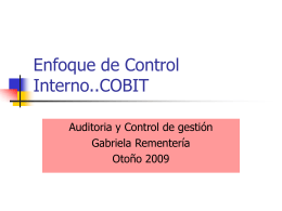 Enfoque de Control Interno..COBIT - tps5to-utn-frre