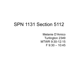 SPN 1131 Section 5112
