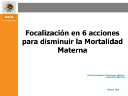 Diapositiva 1 - Maternidad sin riesgos