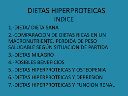 DIETAS HIPERPROTEICAS - Docencia Rafalafena | Articulos