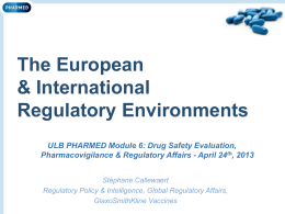 EU & International Regulatory Environments
