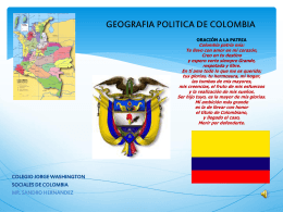 GEOGRAFIA POLITICA DE COLOMBIA