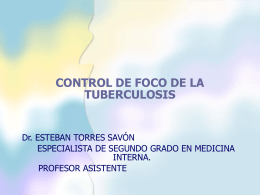 CONTROL DE FOCO DE LA TUBERCULOSIS