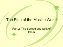 The Rise of the Muslim World