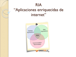 RIA “Aplicaciones enriquecidas de internet”