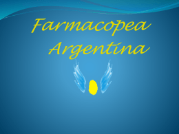 FARMACOPEA ARGENTINA