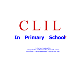 The House of CLIL - CLIL Types (www.clilcompendium.com)