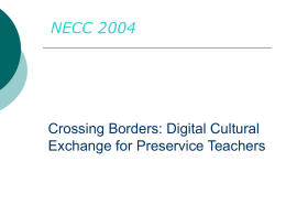 Crossing Borders: Digital Cultural Exchange for Preservice